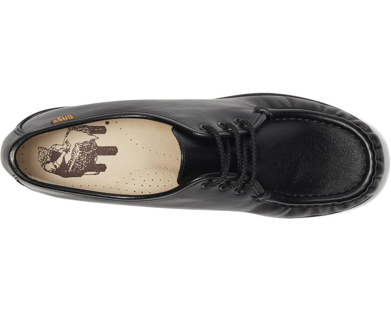 SAS  Bounce Lace Up Comfort Moc Women's Black