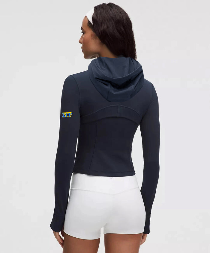Sigma Gamma Rho lululemon Define Cropped Hooded Jacket Nulu - NAVY