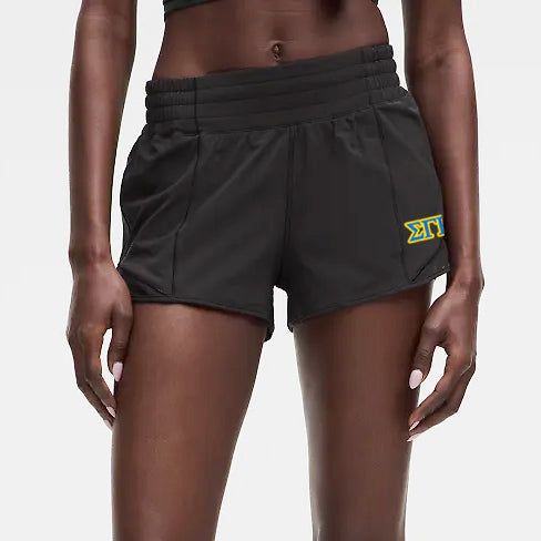 Sigma Gamma Rho lululemon Hotty Hot High-Rise Lined Short 2.5" - Black