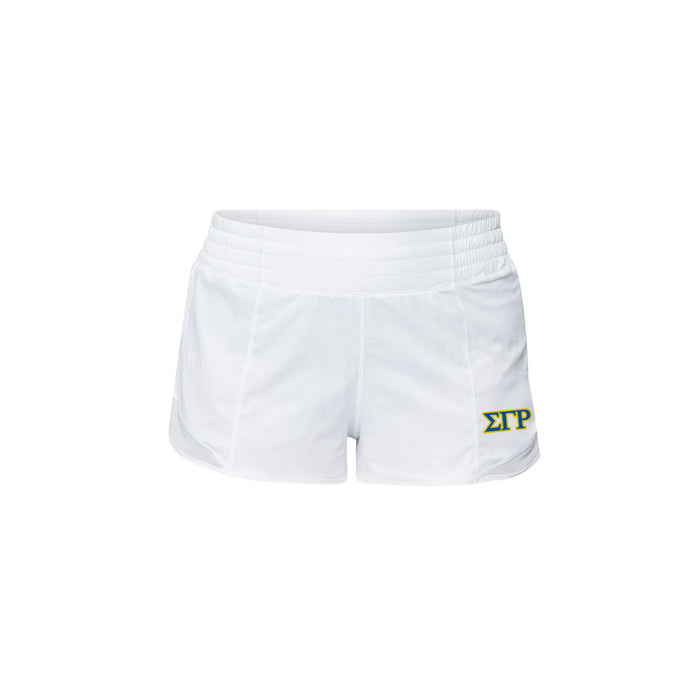 Sigma Gamma Rho lululemon Hotty Hot High-Rise Lined Short 2.5" - White
