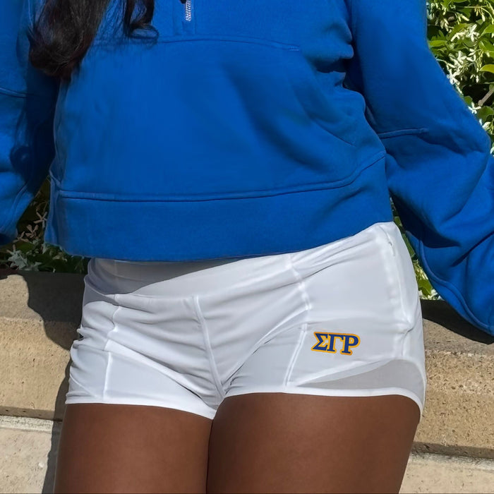 Sigma Gamma Rho lululemon Hotty Hot High-Rise Lined Short 2.5" - White