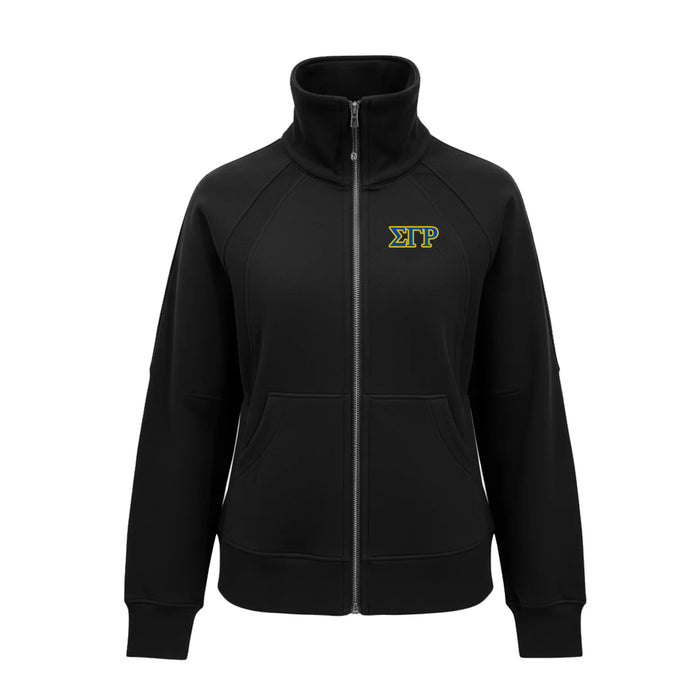 Sigma Gamma Rho lululemon Scuba Oversized Long Funnel - Full Zip - Black