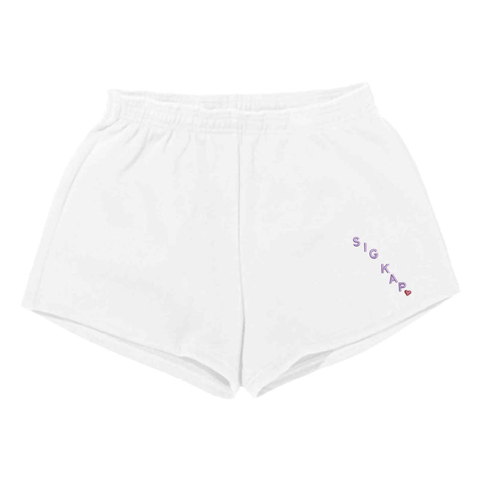 Sigma Kappa Fleece Shorts - White