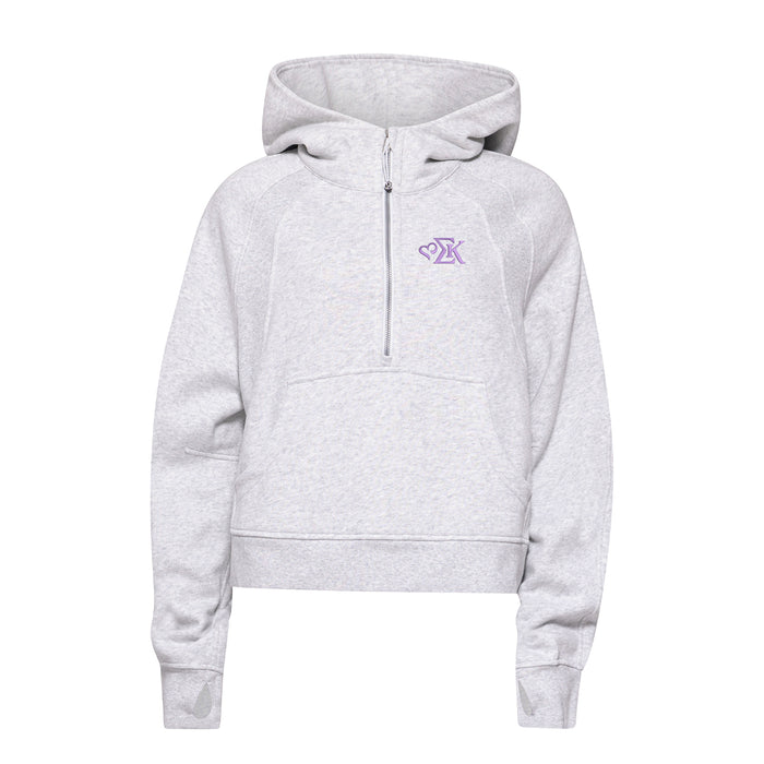 Sigma Kappa lululemon Scuba Oversized Half-Zip Hoodie - NEW SK logo