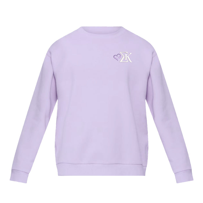 Sigma Kappa lululemon Steady State Crew - Lavender Frost SK Logo