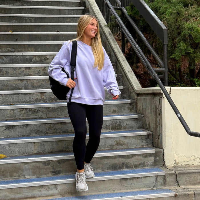 Sigma Kappa lululemon Steady State Crew - Lavender Frost SK Logo