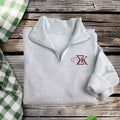 Sigma Kappa Qzip Sweatshirt -  NEW SK Heart Logo
