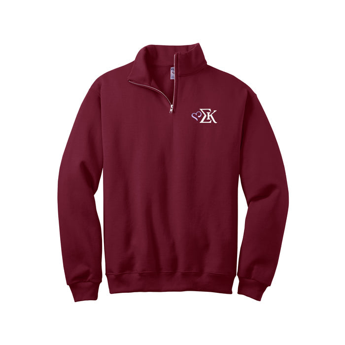 Sigma Kappa Qzip Sweatshirt -  NEW SK Heart Logo