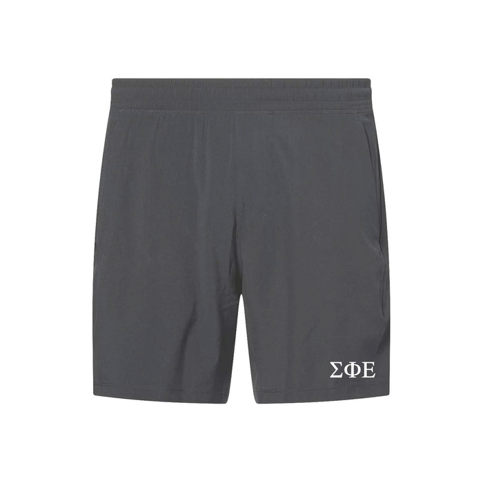 Sigma Phi Epsilon lululemon Pace Breaker Linerless Short - Onxy Grey 7"