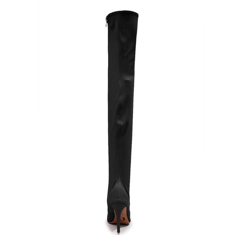 Skye Size Inclusive - Black Lycra - Street Sole - Thigh Variant Zero