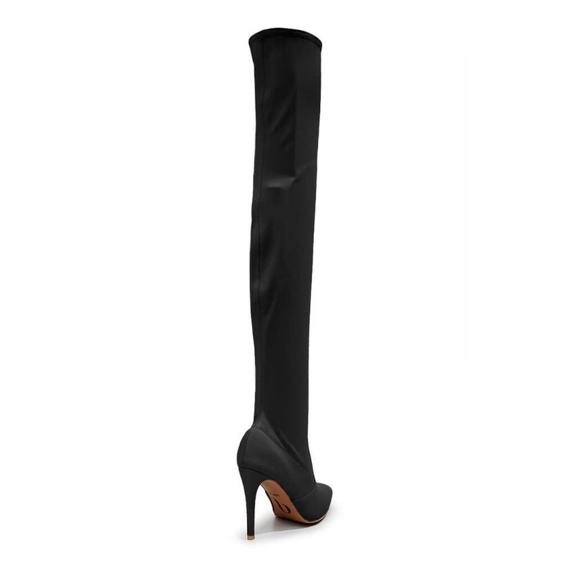 Skye Size Inclusive - Black Lycra - Street Sole - Thigh Variant Zero