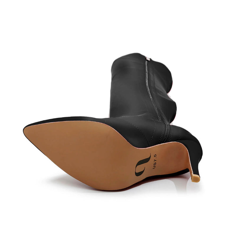 Skye Size Inclusive - Black Lycra - Street Sole - Thigh Variant Zero