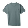 Men's heavyweight pocket tee in stormy sea, crew neck, short sleeves, chest pocket