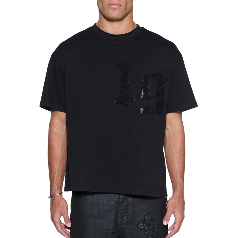 STARDOM EKCESS SS TEE BLACK CRYSTAL