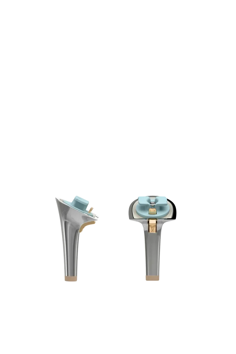 Stiletto Heel Kit 4 Silver Metallic