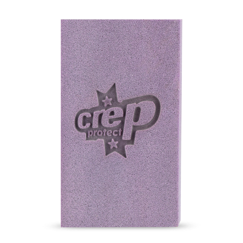 Purple scuff eraser sponge block for suede and nubuck