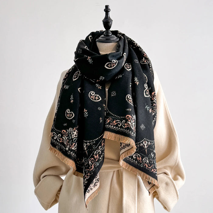 Susetta Pashmina Scarf Black