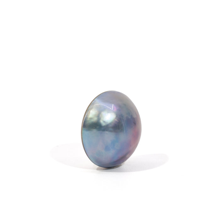 Tahitian Black Mabe Pearl 8.38 Carat Natural Gemstone