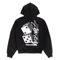 TALL DICE ZIP HOODIE BLACK