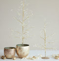 Tarnished Silver Finish Metal Planter