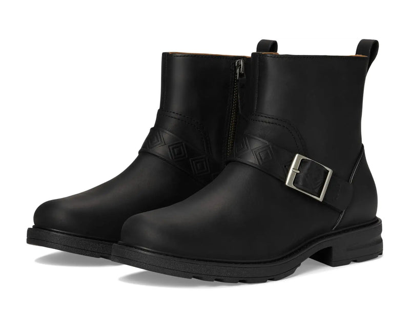 TEVA Women's Rowena Buckle Boot 1141354-BTLL Black Metallic Silver