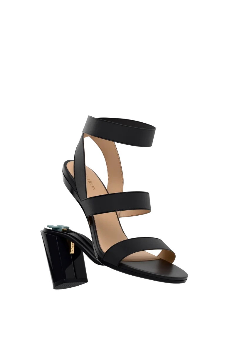 The Adrianna - Coal + Block Heel Kit 4 Coal
