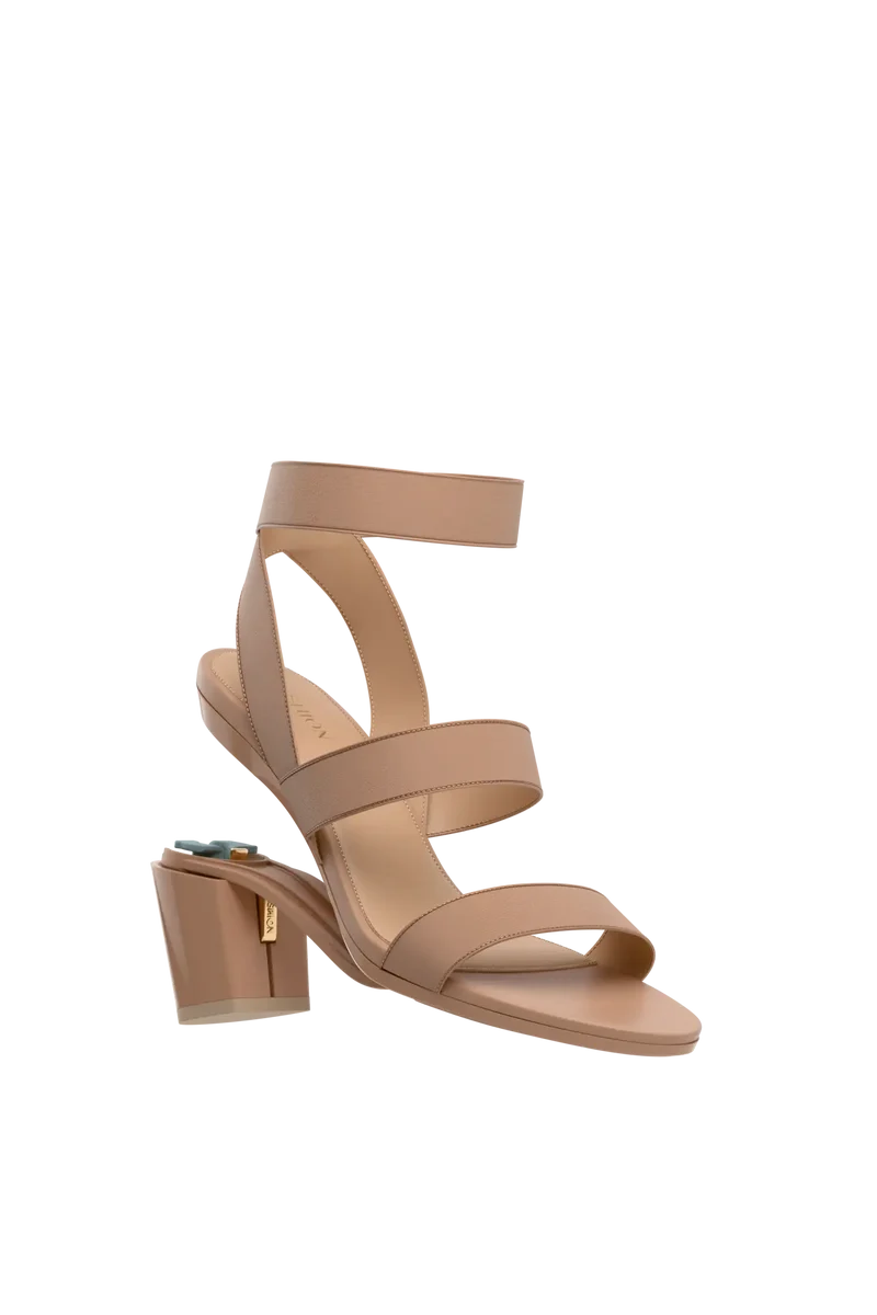 The Adrianna - Latte + Block Heel Kit 3 Latte