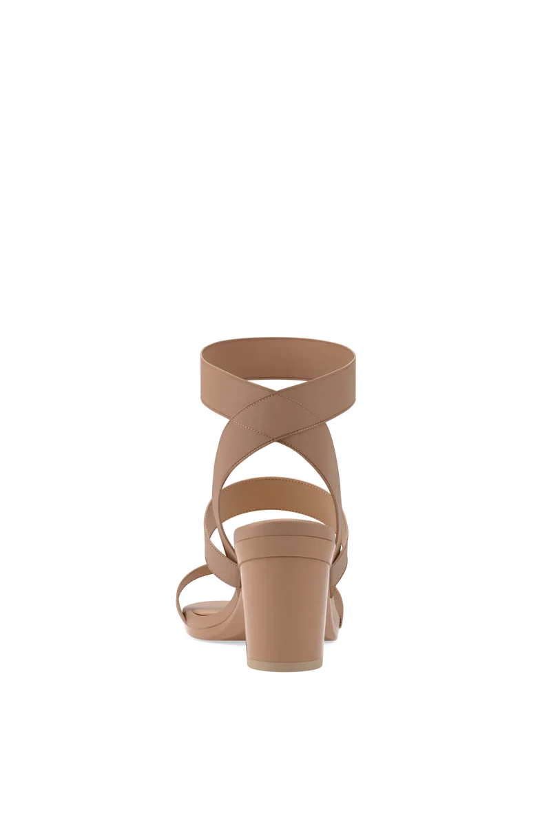 The Adrianna - Latte + Block Heel Kit 3 Latte