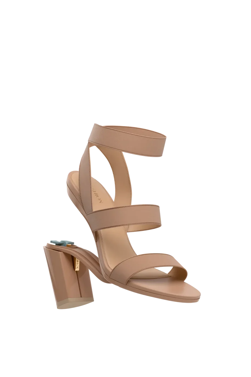 The Adrianna - Latte + Block Heel Kit 4 Latte