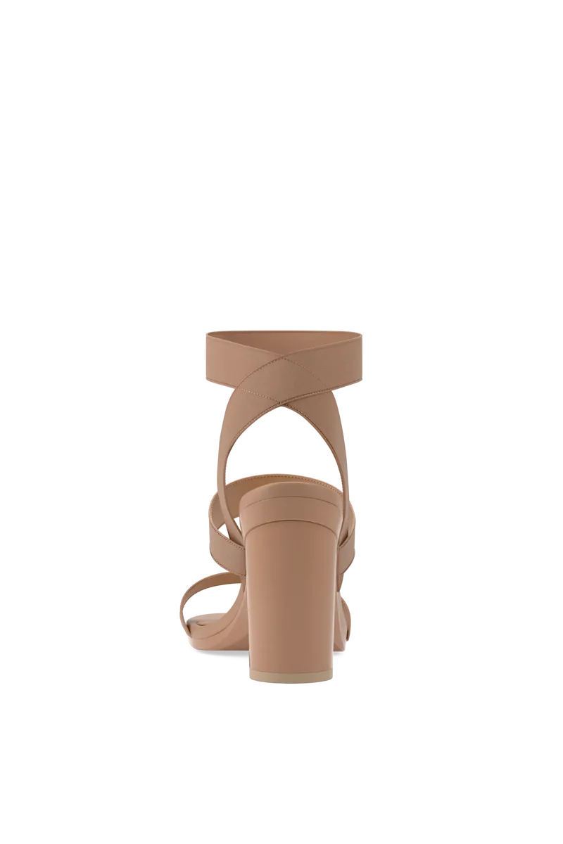 The Adrianna - Latte + Block Heel Kit 4 Latte
