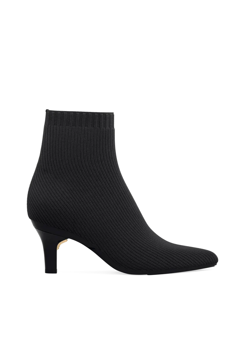 The Bootie - Coal Knit 3 Stiletto