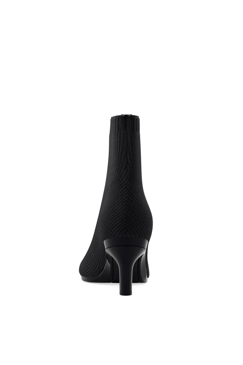 The Bootie - Coal Knit 3 Stiletto