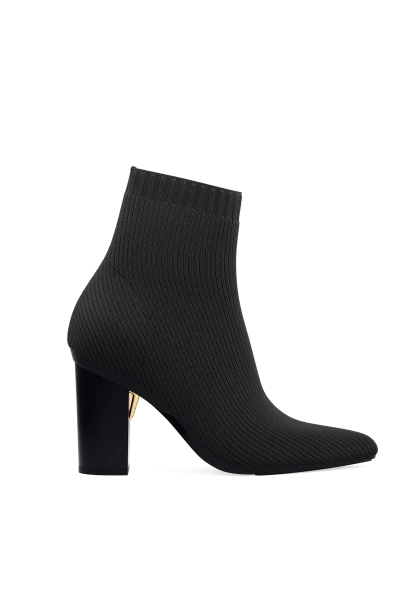 The Bootie - Coal Knit 4 Block