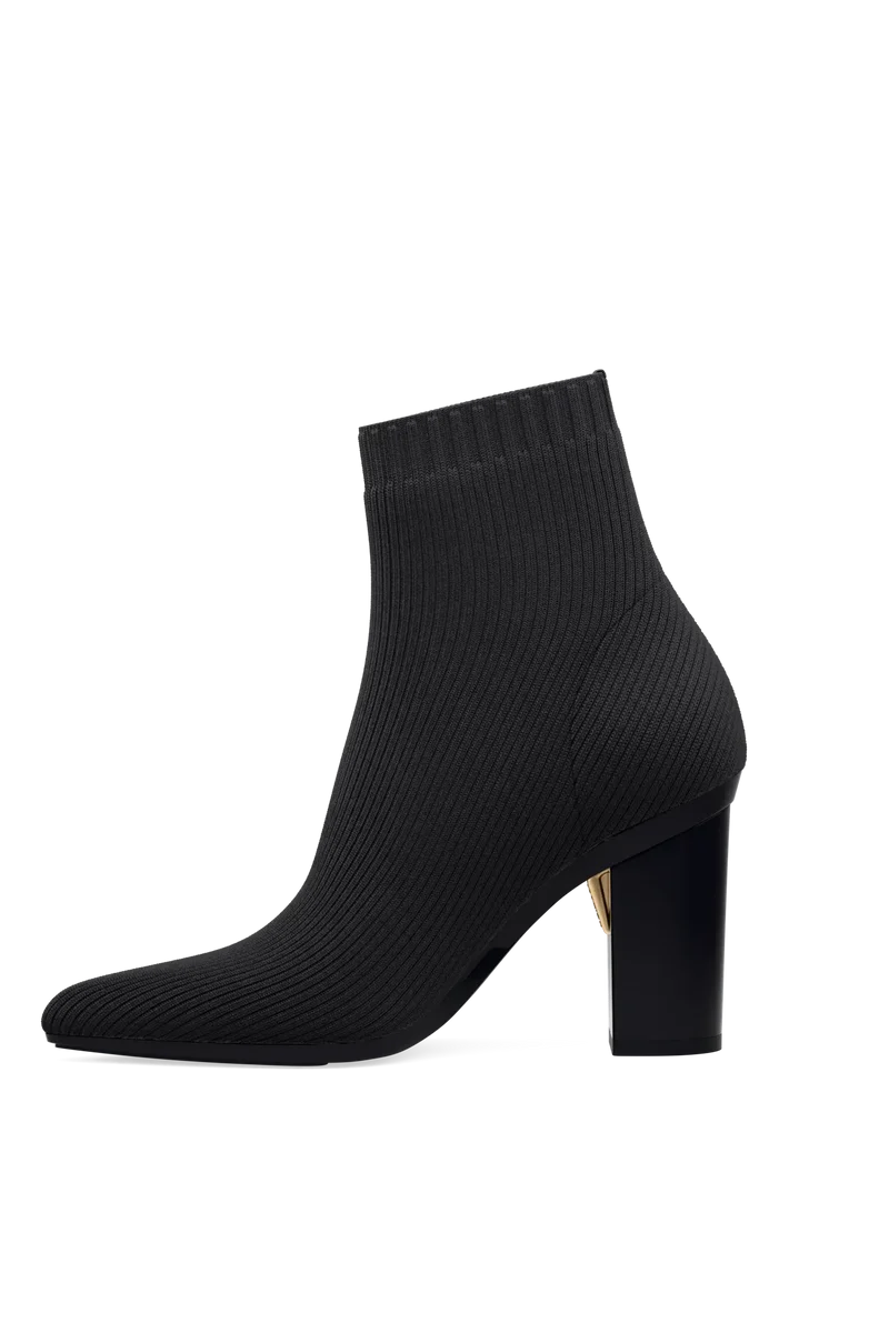 The Bootie - Coal Knit 4 Block