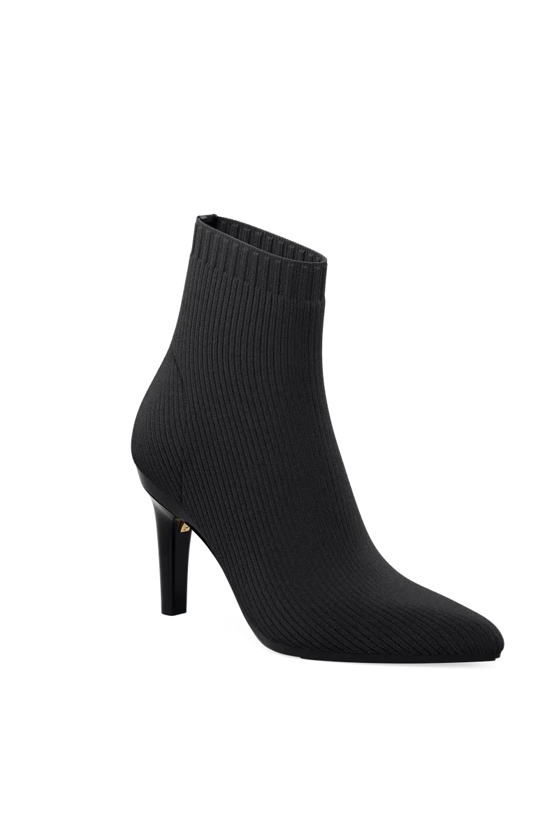 The Bootie - Coal Knit 4 Stiletto