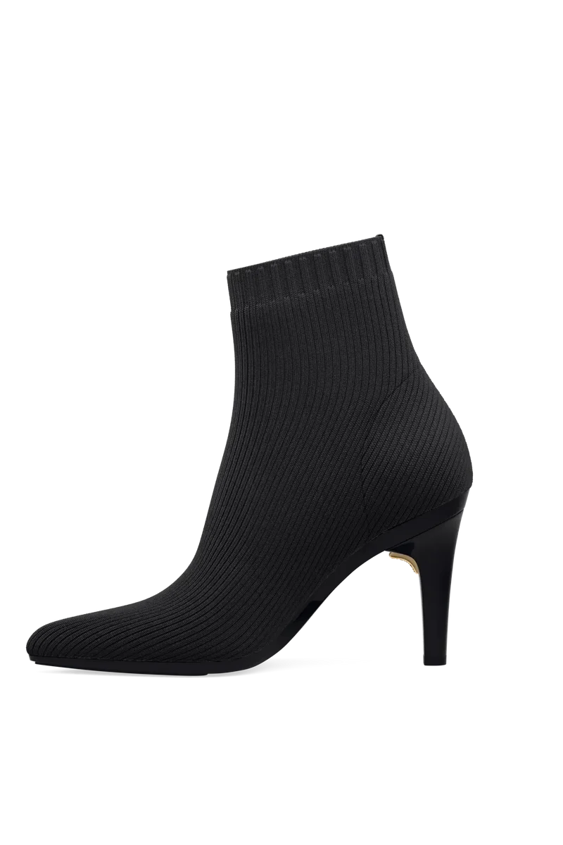 The Bootie - Coal Knit 4 Stiletto