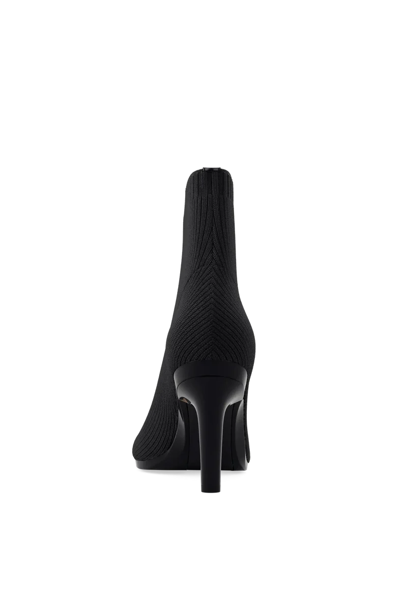The Bootie - Coal Knit 4 Stiletto