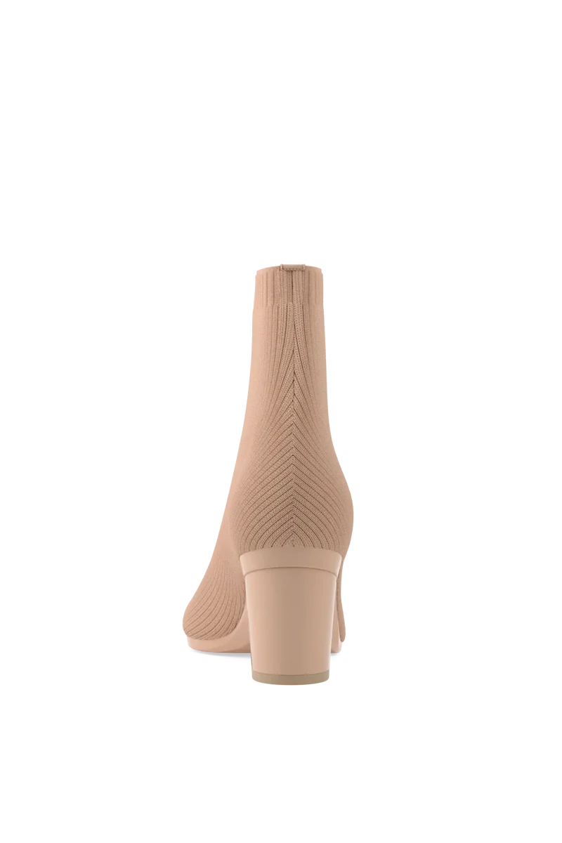 The Bootie - Sand Knit + Block Heel Kit 3 Sand - Final Sale