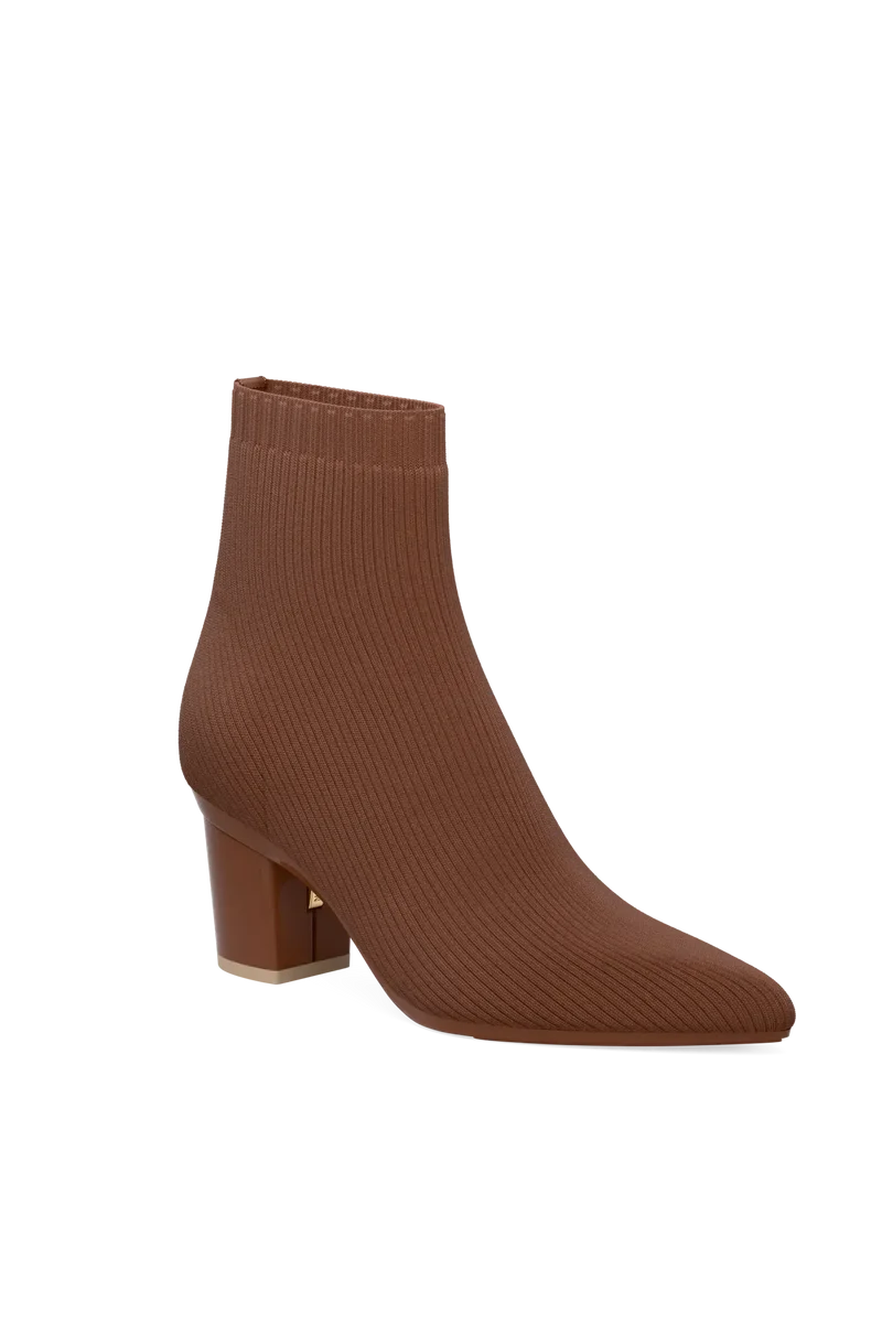 The Bootie - Walnut Knit 3 Block