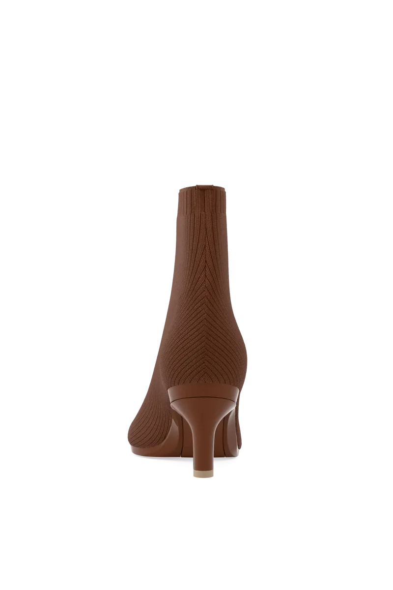 The Bootie - Walnut Knit 3 Stiletto