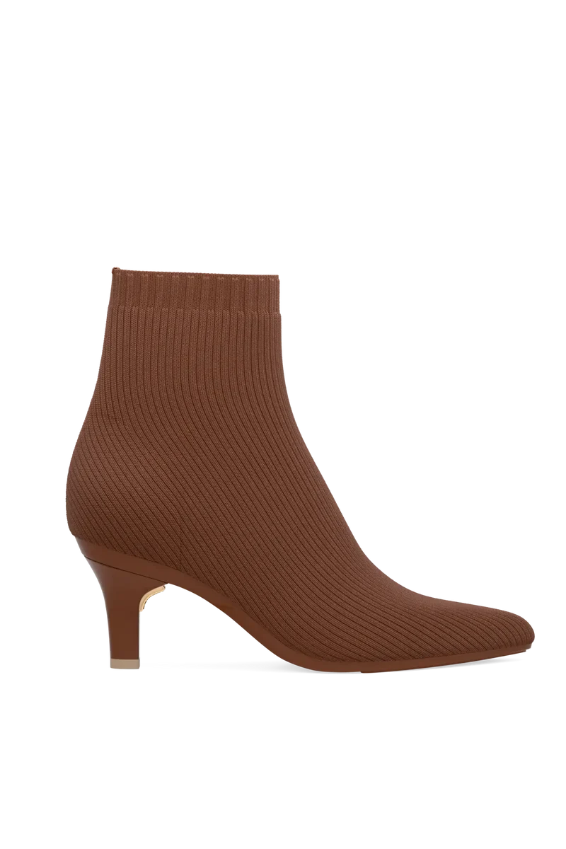 The Bootie - Walnut Knit 3 Stiletto