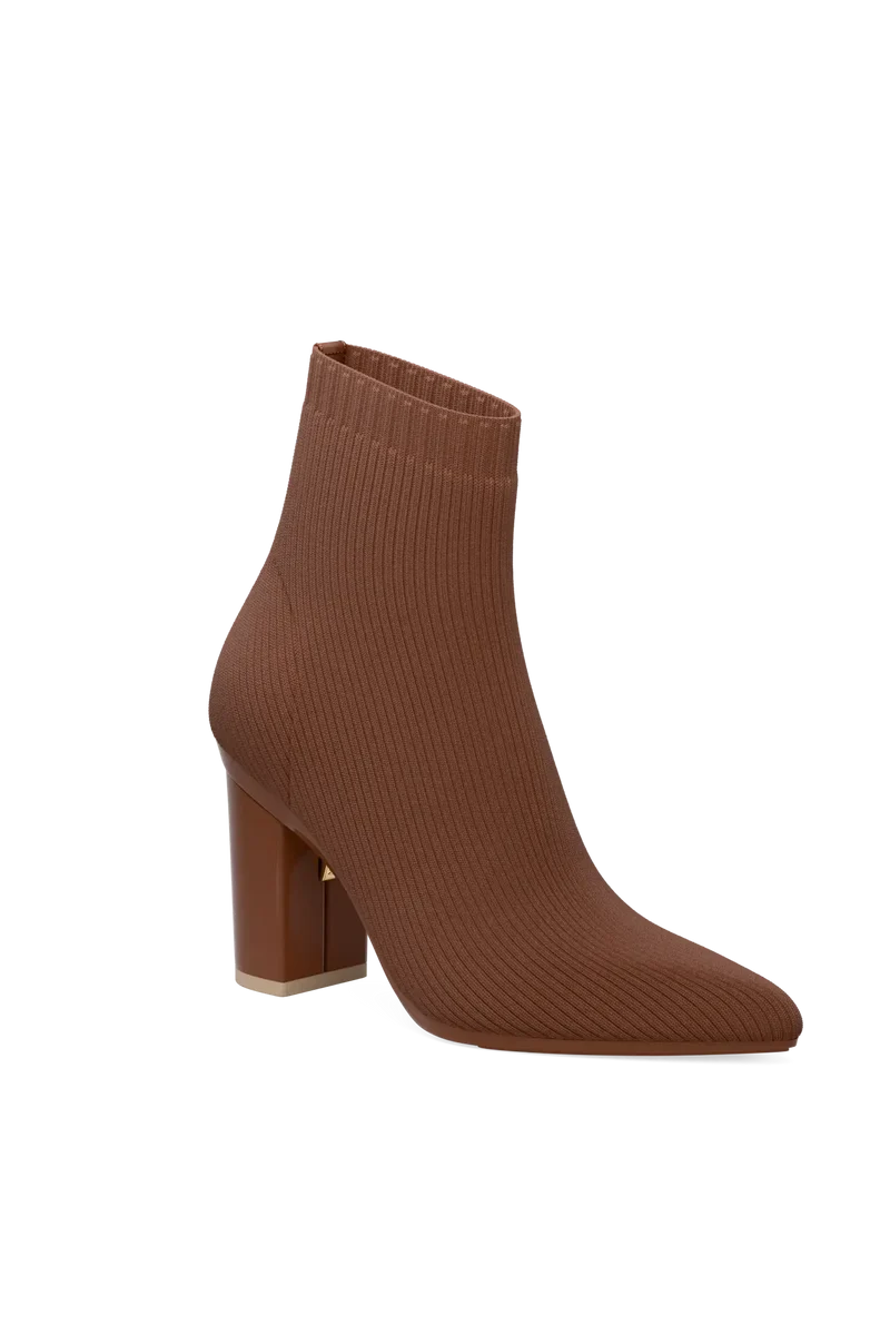 The Bootie - Walnut Knit 4 Block