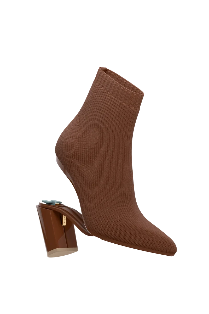 The Bootie - Walnut Knit 4 Block