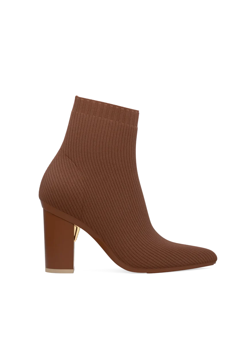 The Bootie - Walnut Knit 4 Block