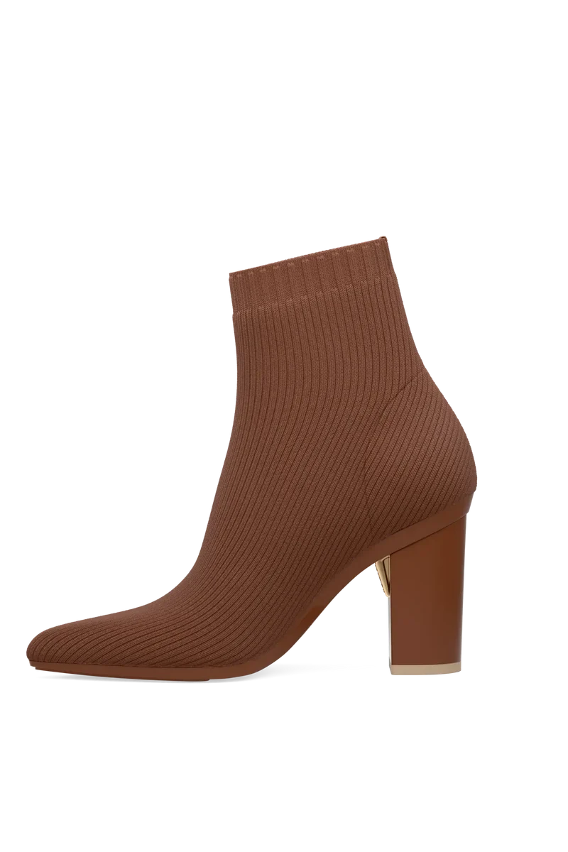 The Bootie - Walnut Knit 4 Block
