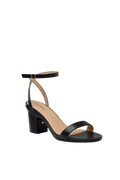 The Brenna - Coal Leather + Block Heel Kit 3 Coal