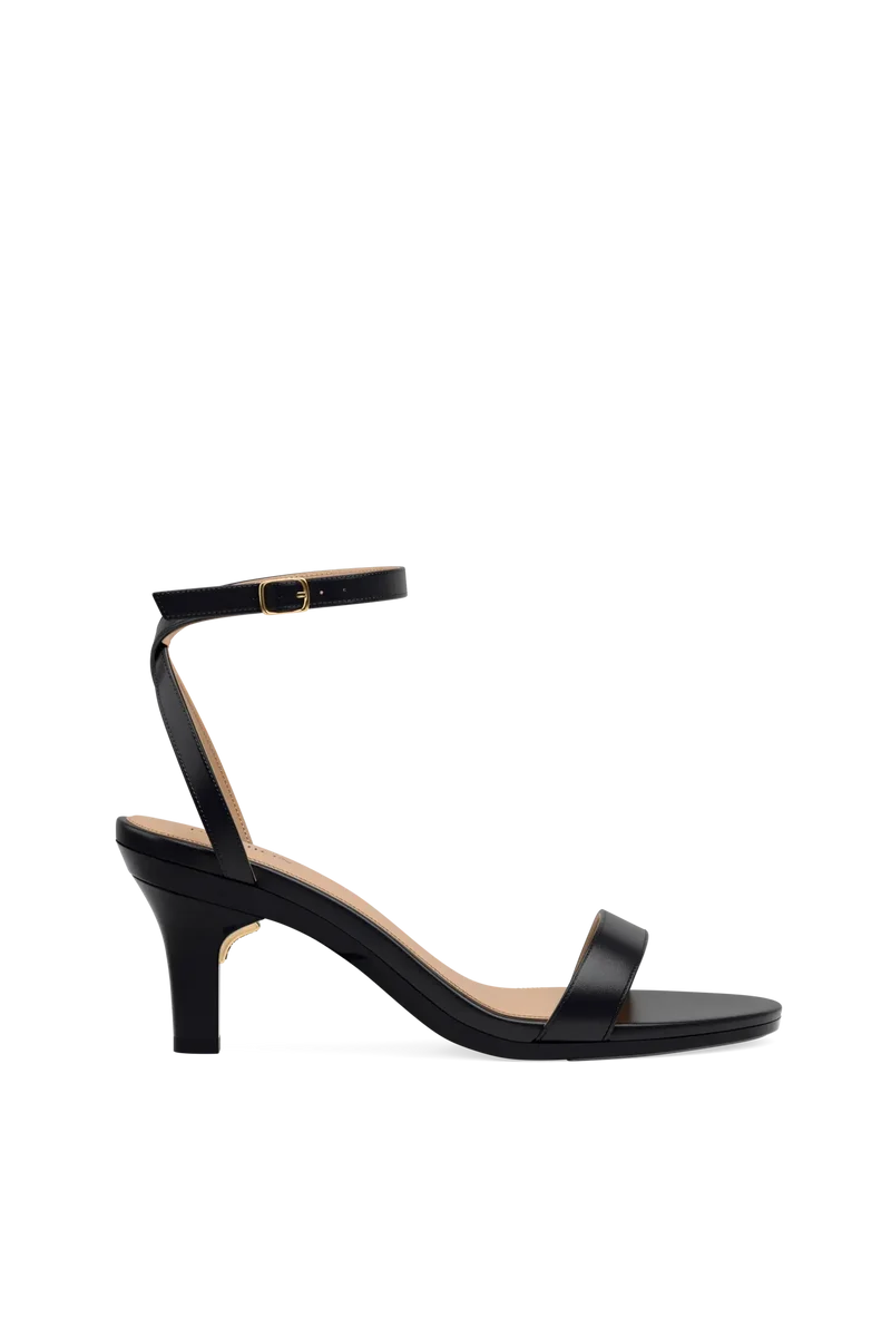 The Brenna - Coal Leather + Stiletto Heel Kit 3 Coal