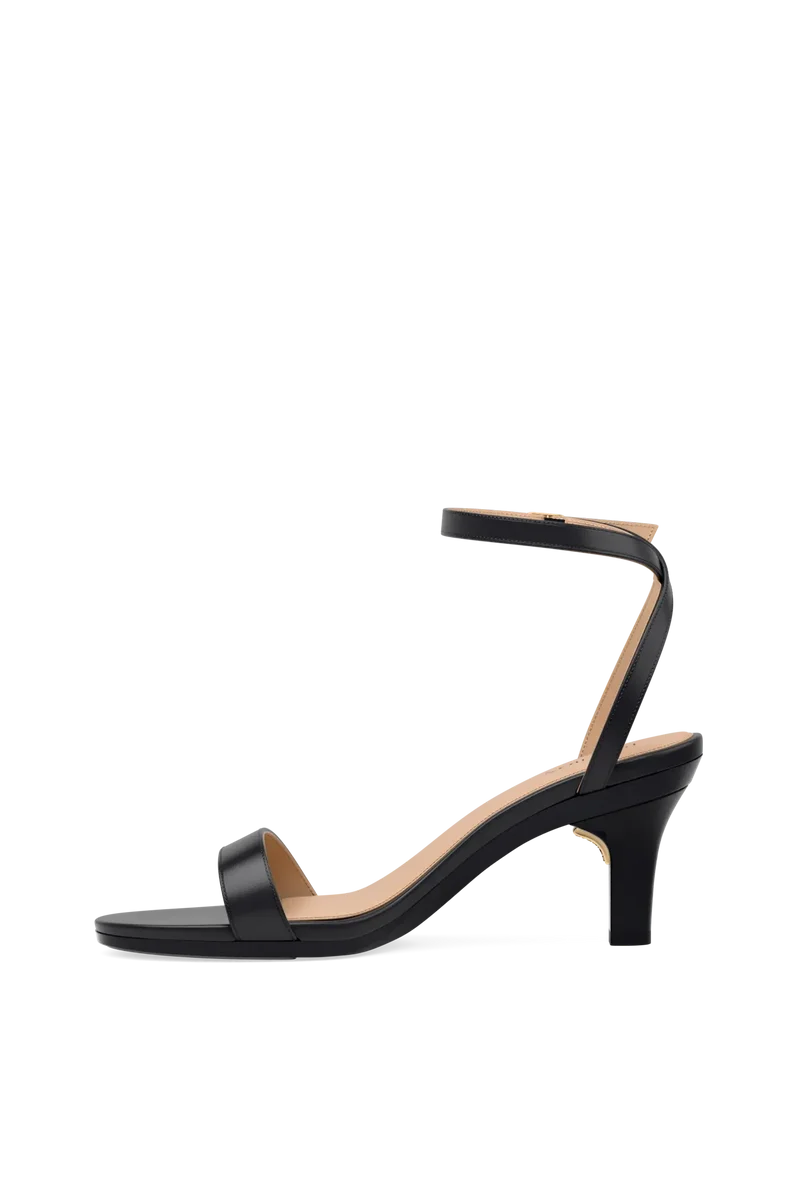 The Brenna - Coal Leather + Stiletto Heel Kit 3 Coal