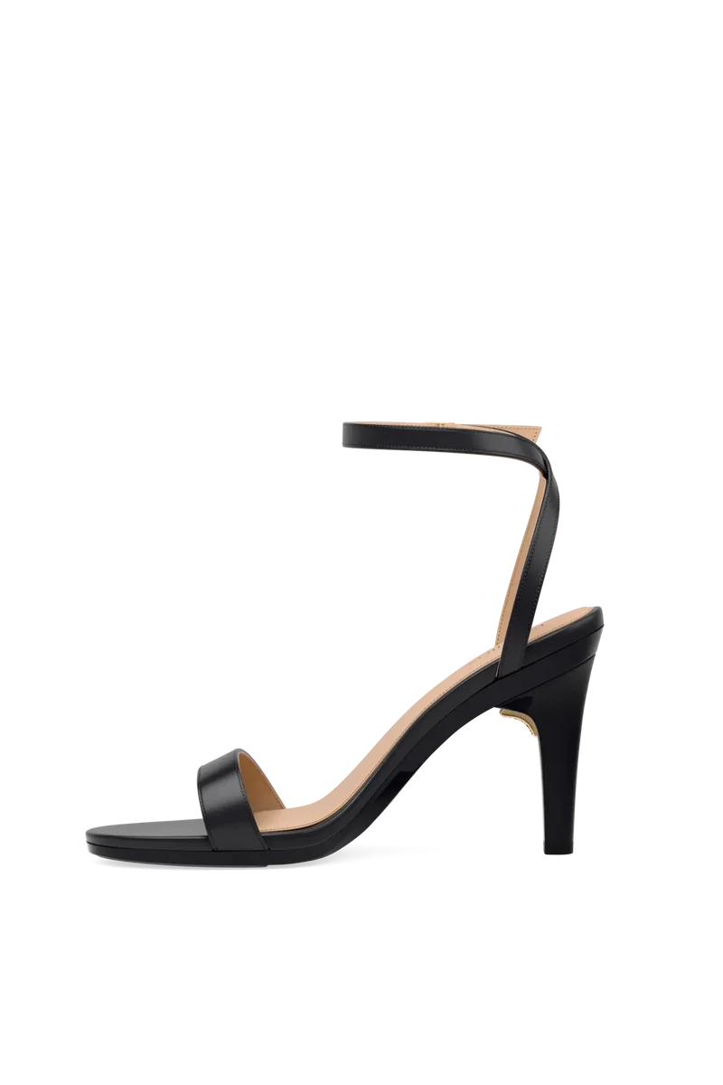 The Brenna - Coal Leather + Stiletto Heel Kit 4 Coal