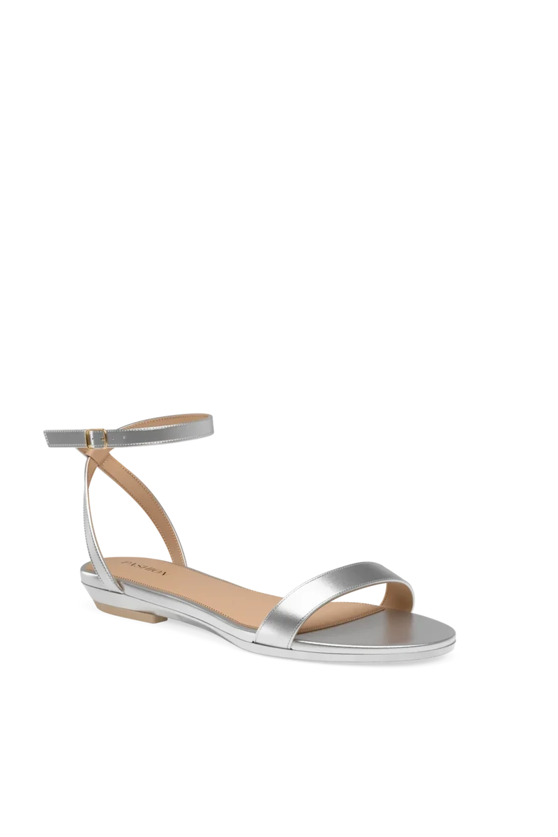 The Brenna - Matte Silver 3 Stiletto